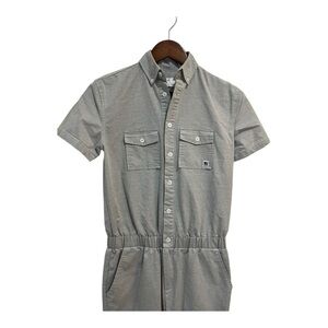 Standard Issue NYC Women’s Gray Jumpsuit Pockets Buttons XXS